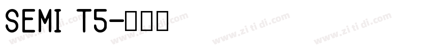 SEMI T5字体转换